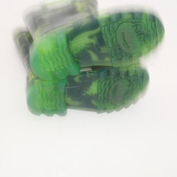 NEW Western Chief Dinosaur Light Up Rain Boots Green Pull Up Toddler Boys 5 - Picture 9 of 9